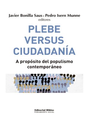 cover image of Plebe versus ciudadanía